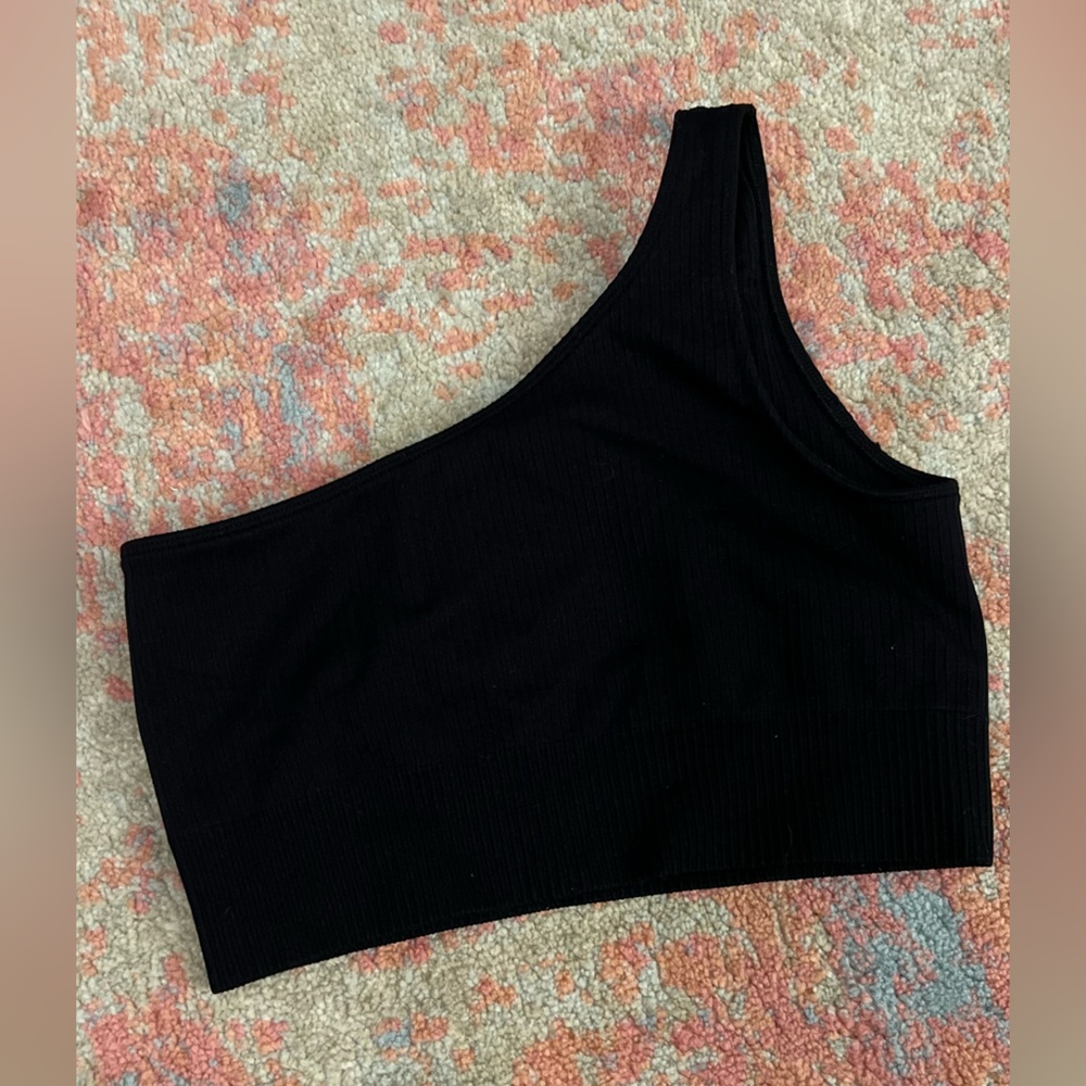 Aim’n workout bra one shoulder size m black